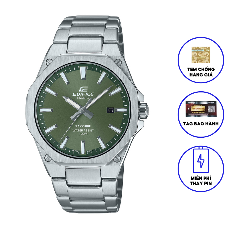 Đồng Hồ Casio Nam Dây Kim Loại EDIFICE EFR-S108D-3AVUDF Chính Hãng