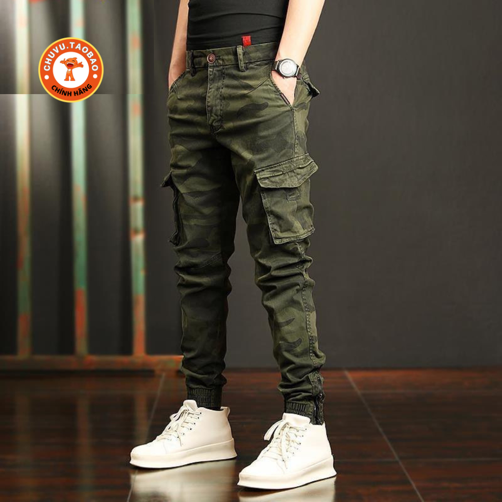 Quần Jogger nam rằn ri túi hộp bo gấu chất kaki mền mịn phong cách thể thao và đẳng cấp