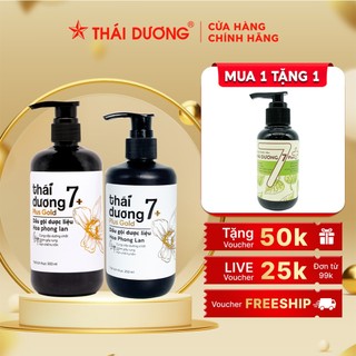 Combo Dầu gội dược liệu Thái Dương 7 plus  gold tặng Dầu gội Thái Dương 7 plus 100ml