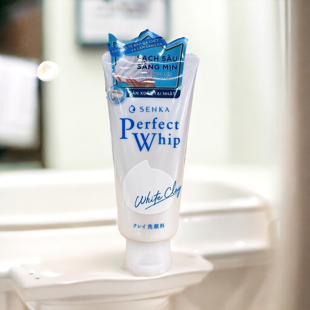 Sữa rửa mặt đất sét trắng Senka Perfect White Clay (120g)