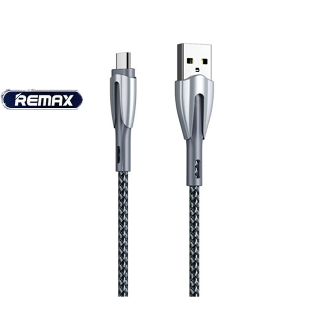 Cáp sạc nhanh chính hãng type C 3.0A QC3.0 Remax RC-162a cổng USB ra typeC dây dài 1.0m bọc kim loại siêu bền chống đứt