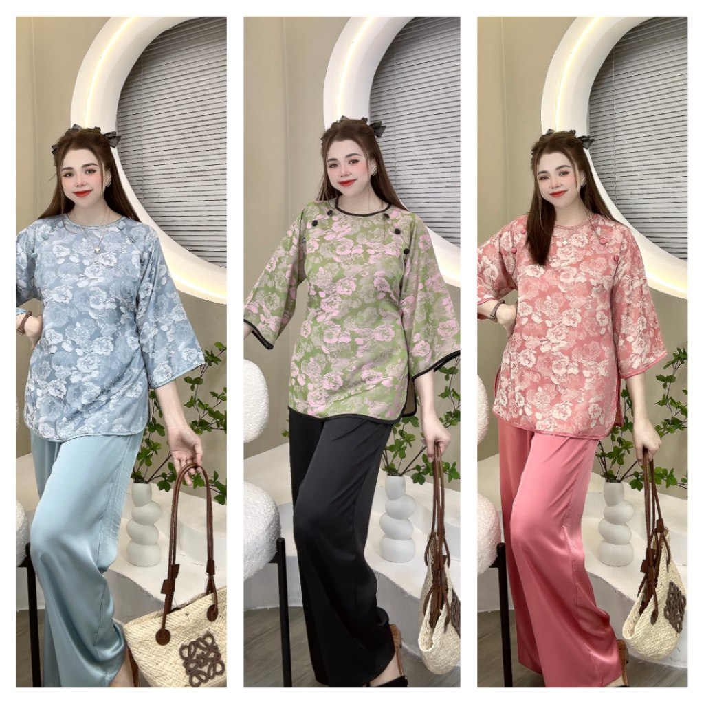 LAM NÚT BỌC VIỀN LỤA ĐI CHÙA LỄ