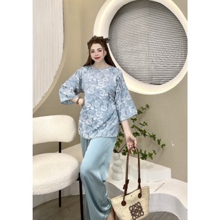 LAM NÚT BỌC VIỀN LỤA ĐI CHÙA LỄ