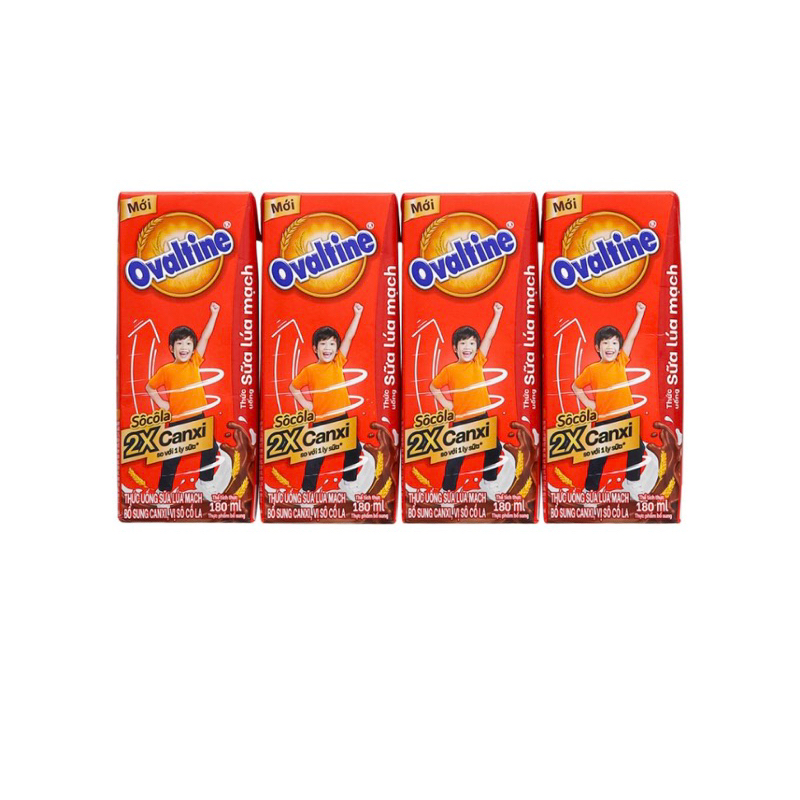 Lốc 4 hộp sữa Ovaltine socola lúa mạch