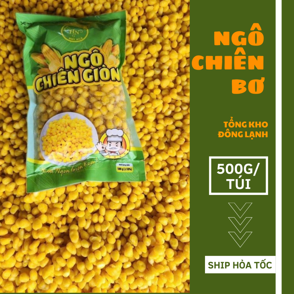 Ngô chiên bơ, túi 500g