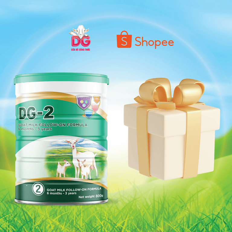 Sữa Dê Công Thức DG-2 800gr tặng túi canvas