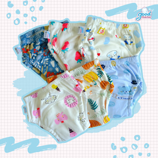 Combo 6 Quần Bỏ Bỉm Vải Cotton Goodmama Chống Hăm Dành Cho Bé Size 80 90