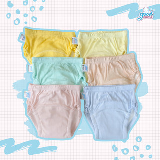 Quần Bỏ Bỉm Goodmama Vải Sợi Tre Siêu Thoáng Khí Màu Trơn Xinh Xắn Size 80(4-7kg), 90(7-11kg), 100(11-14kg), 110(14-17k)