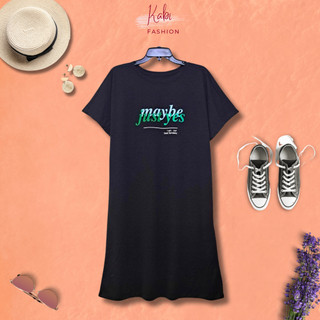 Đầm thun nữ màu đen KABI Fashion tay ngắn mặc nhà thoáng mát quyến rũ
