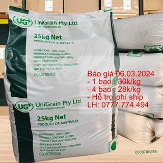 Yến mạch Úc Unigrain Uni Grain sỉ xá bán buôn 25kg