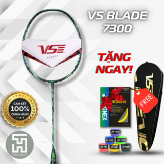 Vợt Cầu Lông VS Blade 7300 Chính Hãng 100% Sợi Carbon Siêu Nhẹ Căng Max 13.5 KG,TẶNG NGAY CƯỚC BG65, CUỐN CÁN, BAO VỢT