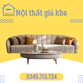 Ghế sofa băng dài bọc da vỏ sò