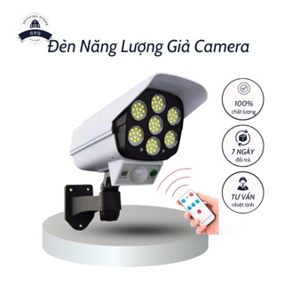 Đèn Năng Lượng Mặt Trời Giả Camera Ngoài Trời Tự Động Bật Tắt Chống Chịu Mọi Thời Tiết IP67 GVQ Store