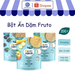 Bột ăn dặm fruto nyanya cho bé từ 4 tháng tuổi đủ các vị hàng nhập khẩu chính hãng 200g/gói