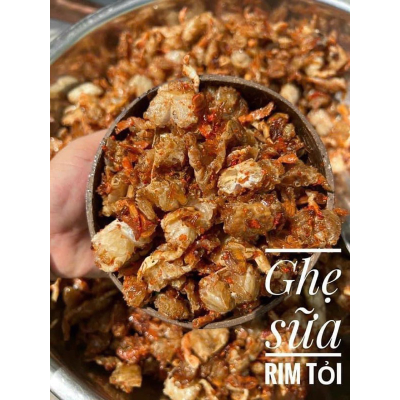 Ghẹ sữa rim ghim tỏi ớt Nha Trang , lon 300gr thơm giòn đậm vị , hải sản sấy giòn