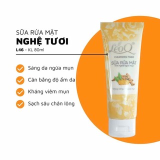 Sữa rửa mặt mụn leoq nghệ 100ml 89k trắng sáng da ngừa