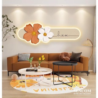   25 mẫu Freeship  Tranh Tráng Gương Đèn Led Hoa Lá Hiện Đại Decor Trang Trí Spa Nail Hiệu Tóc 