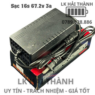 Sạc pin xe điện 16s 67.2v 3a cao cấp có quạt tản nhiệt
