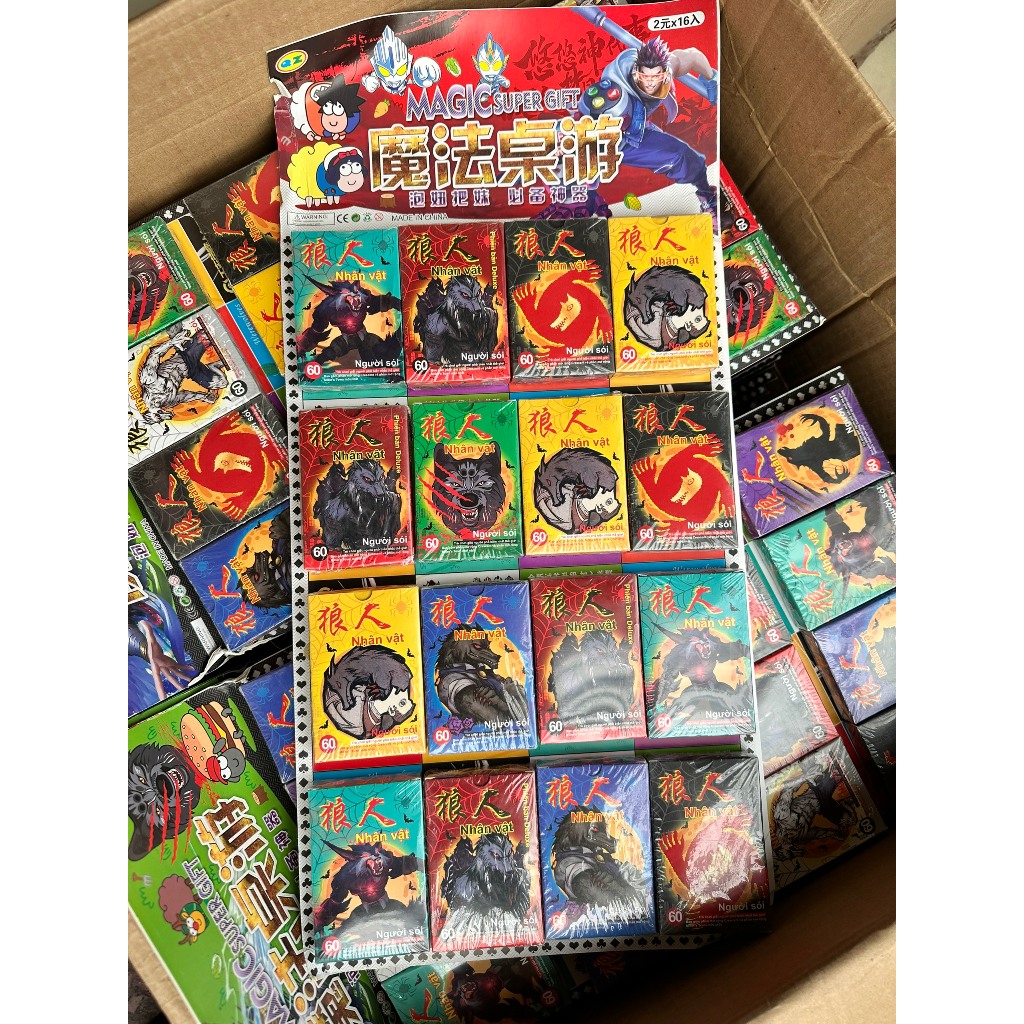 Vỉ 16 bộ ma sói tiếng việt nam