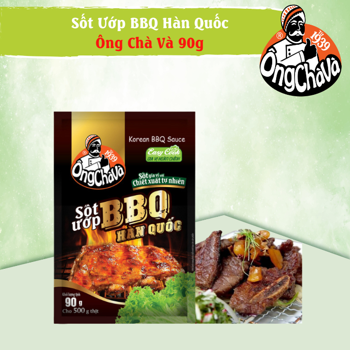 Sốt Ướp BBQ Hàn Quốc thương hiệu Ông Chà Và 90gr  - Hàng Chính Hãng (Korean BBQ sauce)