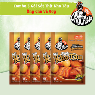 Combo 5 gói sốt thịt kho tàu ông chà và 90gr