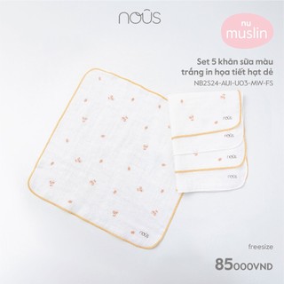 Set 5 khăn sữa xô Nous dành cho bé - NU004