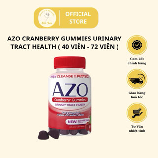  Viên uống kẹo dẻo Azo Cranberry hỗ trợ tiết niệu chống viêm nhiễm vùng kín giảm ngứa hết khí hư Azo Yeast Plus 