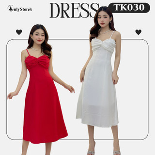 TK030 Đầm maxi 2 dây dáng xòe xinh xắn