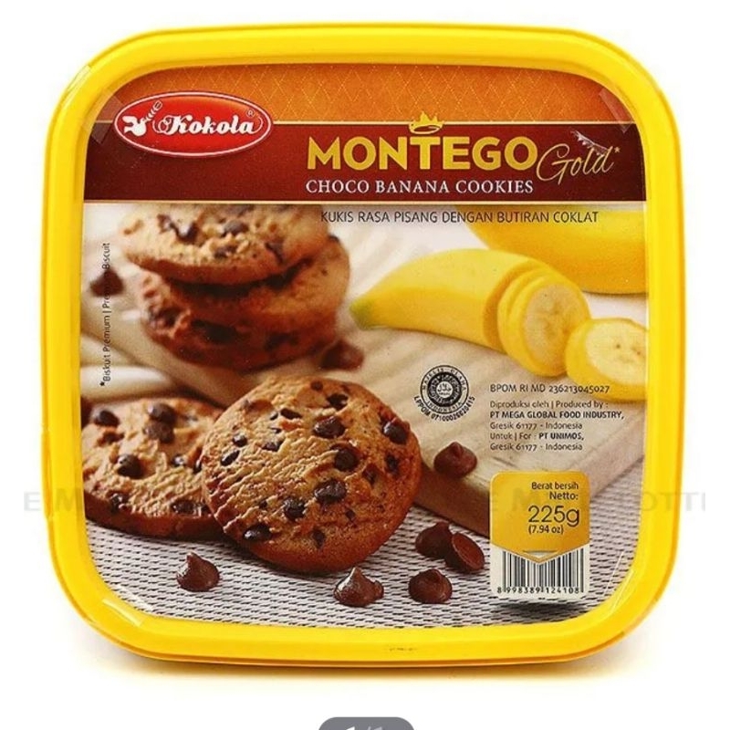 Bánh Quy Vị Socola Và Chuối Montego KoKola 225G (11 Gói x 20.45G)