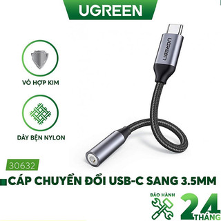 Cáp chuyển đổi usb type-c to 3.5mm chính hãng ugreen 30632 cao cấp