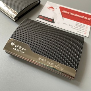 Ví đựng namecard khắc logo Vietcombank