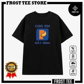 Áo Thun Tay Lỡ Nam Nữ Unisex , Áo Phông Cổ Tròn Hài Hước  Form Rộng Basic Oversize 2024 - Cho Em