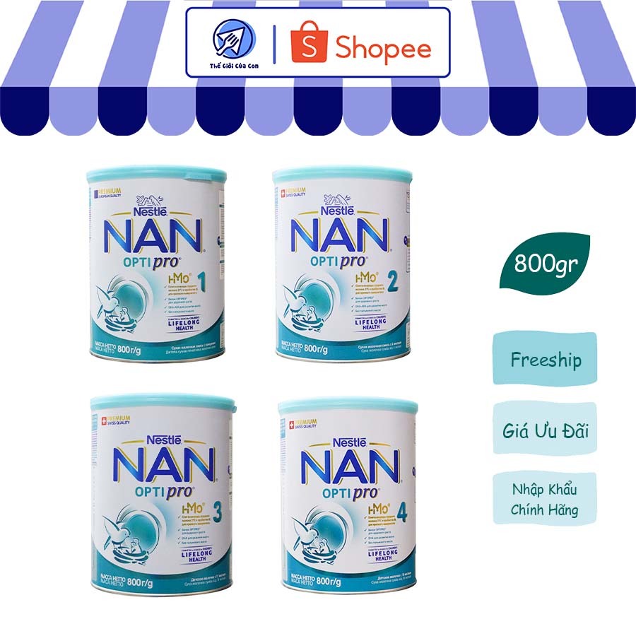 Sữa NAN Nga Optipro Nestle Số 1 2 3 4