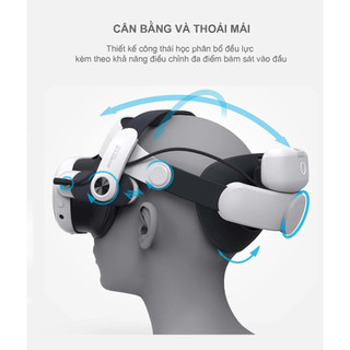 Hoả tốc - strap bobovr m3 pro kèm pin cho kính meta quest 3