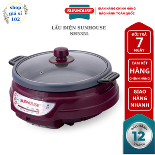 Nồi lẩu điện sunhouse sh535l - bảo hành chính hãng 12 tháng