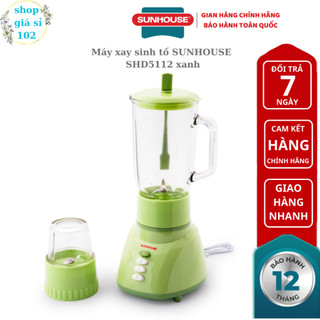  Máy xay sinh tố SUNHOUSE SHD5112 xanh - bảo hành chính hãng 12 tháng