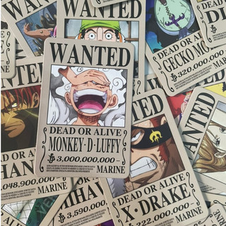 1 Tấm Thẻ Bài Ngẫu Nhiên Nhân Phẩm Truy Nã One Piece Vua Hải Tặc - One Piece Wanted Card Độc Quyền Bởi AnimeX