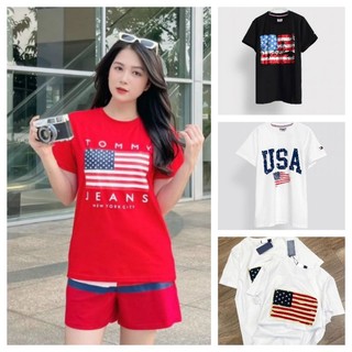 Áo thun cờ mỹ thiết kế - american flag t-shirt - áo unisex nam/nữ 100% tagless cotton