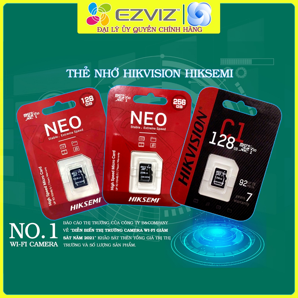 DV2 - Thẻ nhớ Hikvision HikSemi chính hãng 128GB 256GB