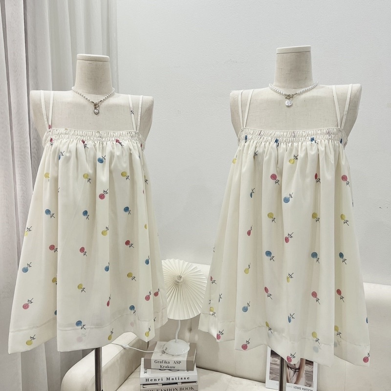 Váy Nữ, Váy Babydoll 2 Dây Hoạ Tiết Hoa Phong Cách Tiểu Thư Siêu Xinh | BigBuy360 - bigbuy360.vn