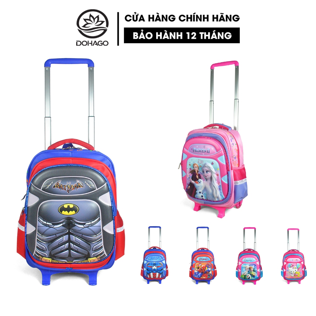 Balo cần kéo học sinh tiểu học DOHAGO dành cho bé trai và bé gái lớp 1-3 - BLCK302