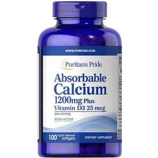 Bổ sung Canxi D3 Puritan’s Pride Absorbable Calcium 1200mg Plus Vitamin D3 25mcg giúp ngăn ngừa loãng xương
