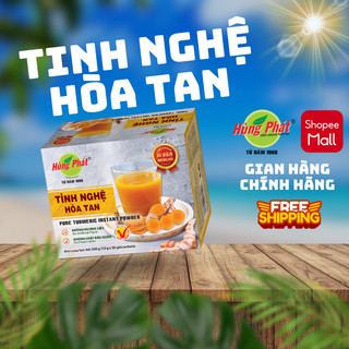 Tinh Nghệ Hòa Tan Hùng Phát Hộp 300g Liệu Pháp Hỗ Trợ Tiêu Hóa, Giảm Đau Bao Tử, Làm Đẹp Da