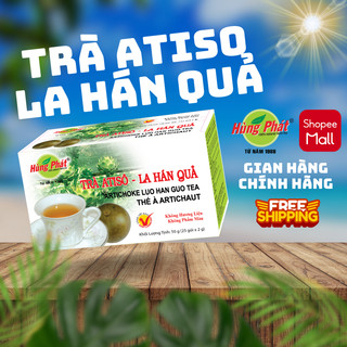 Trà Atiso La Hán Quả Túi Lọc Hùng Phát Hộp 50g Vị Ngọt Thanh Từ Atiso, La Hán Quả & Cỏ Ngọt