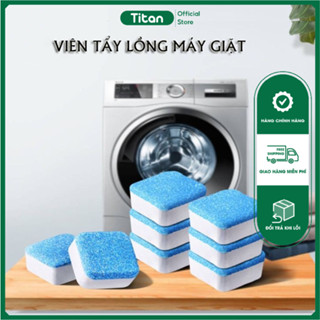  Hộp 12 viên - Viên tẩy vệ sinh lồng máy giặt diệt khuẩn ngừa mảng bám ẩm mốc 