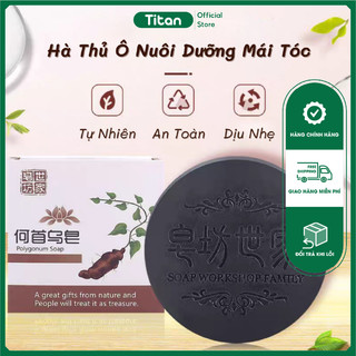 Xà bông gội đầu đen tóc chất liệu hà thủ ô
