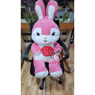 [SALE SẬP SÀN] Gấu bông thỏ lông thỏ 1m và gối ôm mèo husky 90cm