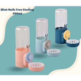 Bình nước gắn lồng cho chó mèo cao cấp 500ml