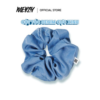   Merzy Dây Buộc Tóc Scrunchies Jean (Màu Ngẫu Nhiên)(HCT)