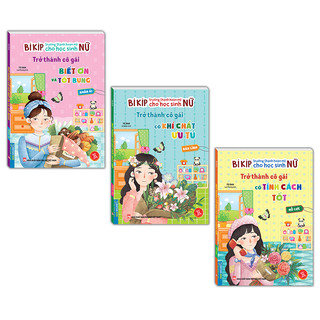 Sách - combo 3c Bí kíp trưởng thành cho học sinh nữ _ nhân ái + bản lĩnh + nỗ lực